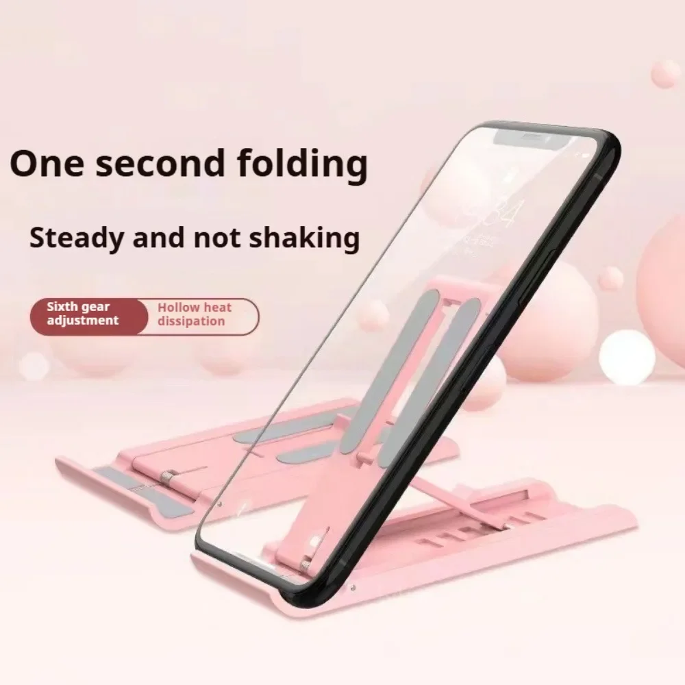 Foldable Adjustable Phone Tablet Stand for Desk Live Streaming Office Use Compatible with Phones and Tablets