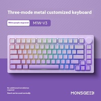 Monsgeek M1W V3 Mechanical Keyboard Aluminum Alloy Three-Mode Wireless Gaming Keyboard with Knob For Pc Custom Accessories Gift