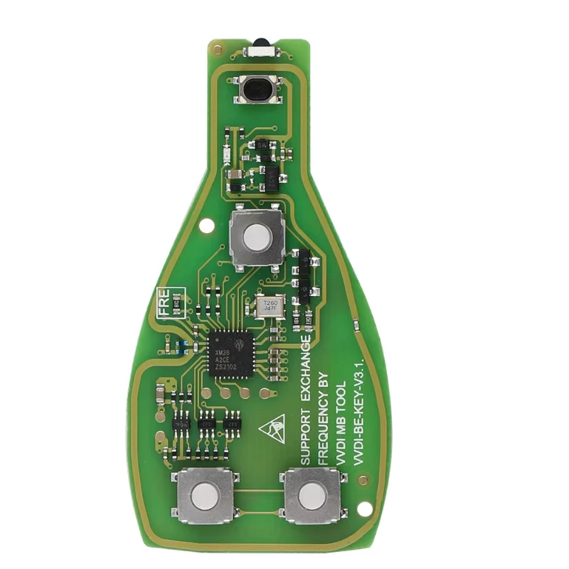 JsHonYu  VVDI BE Key Pro Improved Version for Mercedes Benz 3 Button Smart Remote Key with Shell 1 Token for MB BGA Tool