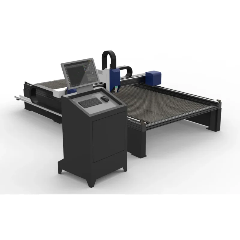 Wholesale 3000W Fiber Gantry Cutting Machine Small Size Format for Steel Structure Industry for Metal Water Cooling