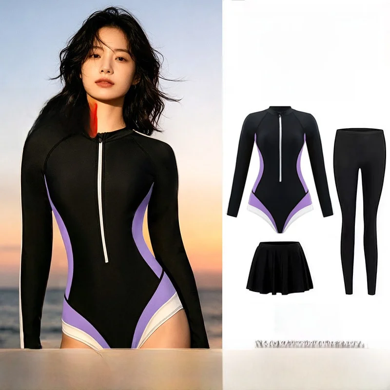 women's-one-piece-wetsuit-long-sleeve-surfing-suit-quick-dry-scuba-diving-costume-jellyfish-dress-nylon-material-summer-2026