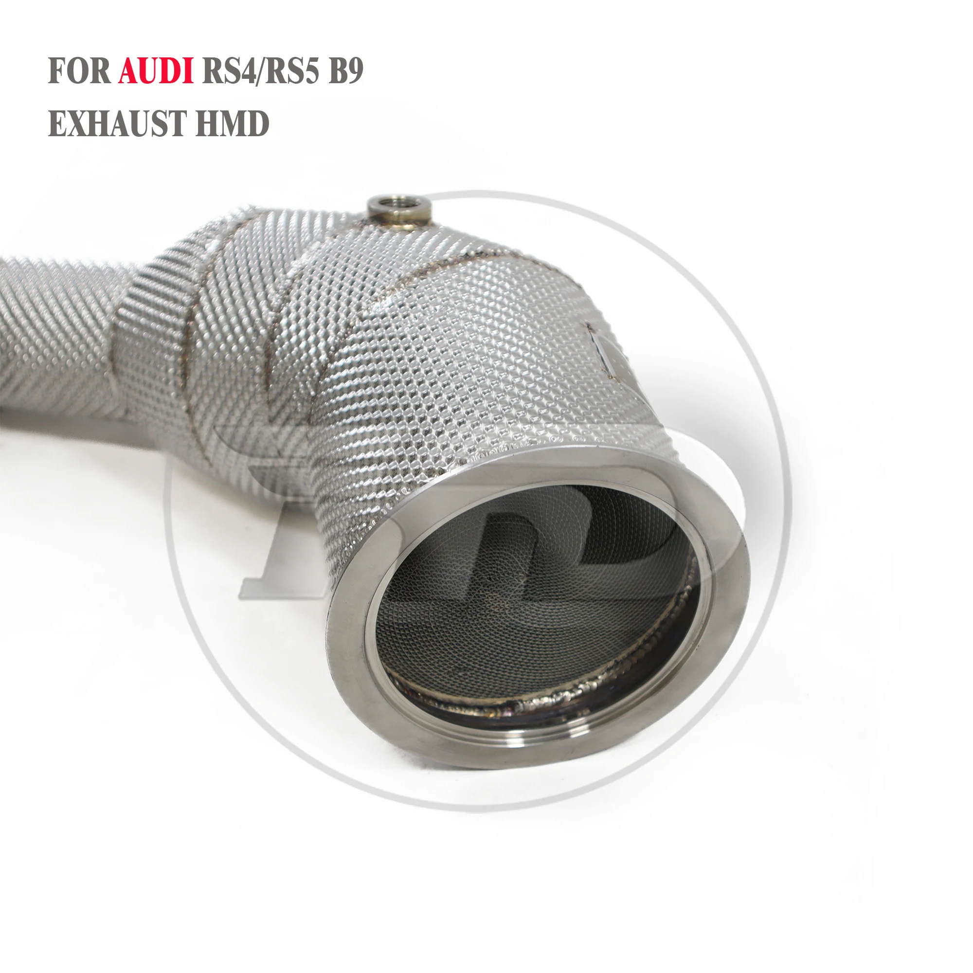 Limited Time Offer downpipe  With heat shield without catalysis for Audi RS4 RS5 B9 2.9T HMD exhaust system