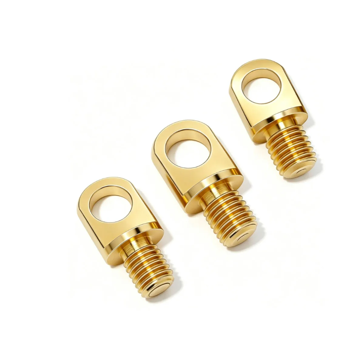 10/50Pcs Brass Lifting Eye Bolt M3-M10 Copper Eye Screw for Wire Rope Lamp Drone Hanging DIY Hardware Accessories
