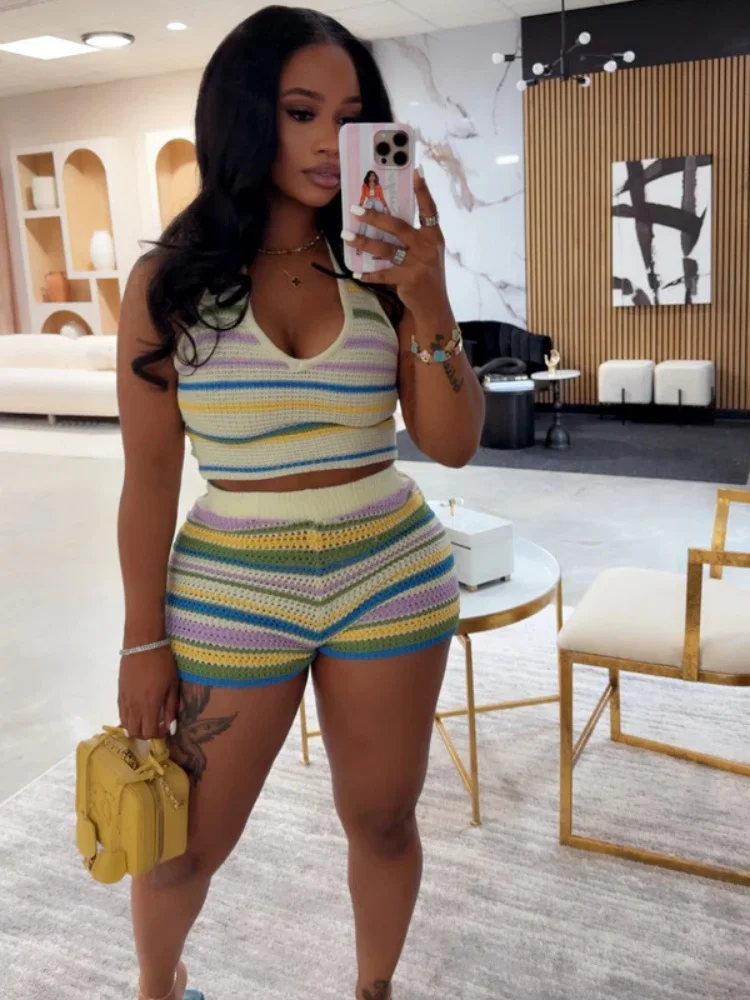 

Sister Star Women Suit Wholesale Fashion Sweater Backless Neckline Top Hip-hugging Leggings Temperament Commuting Two-piece Set