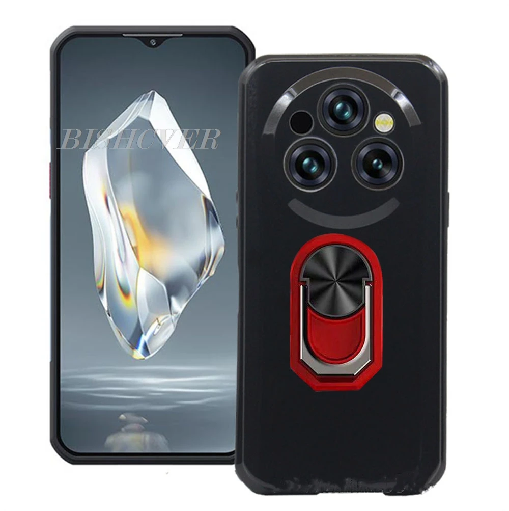 For Oukitel WP55 Ultra 6.6"OukitelWP55Pro OukitelWP55 WP55Pro Back Ring Holder Bracket Case Smartphone TPU Soft Silicone Cover