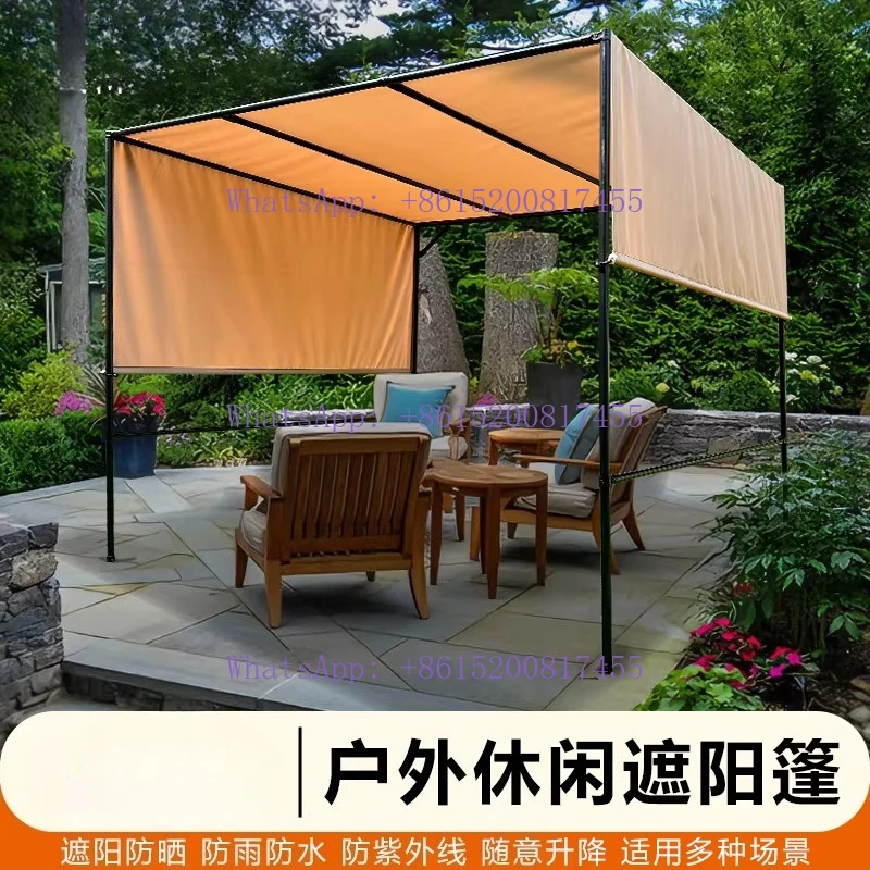 Outdoor awning, foldable pergola, outdoor waterproof canopy, balcony tent