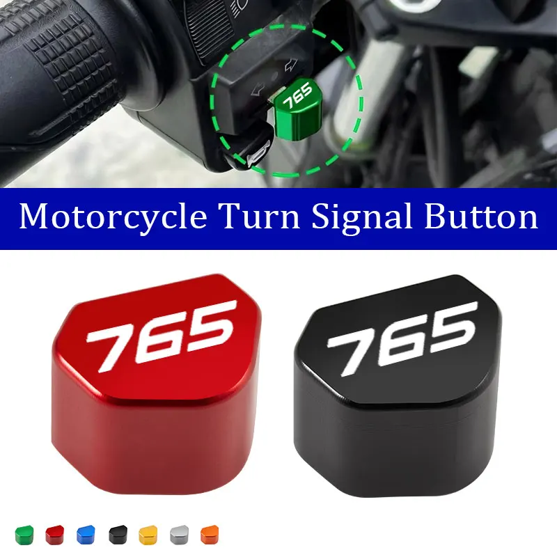 Suitable for Triumph Street Triple 765 RS/S/R 675 Daytona Trident 660 CNC aluminum motorcycle button turn signal switch keycap