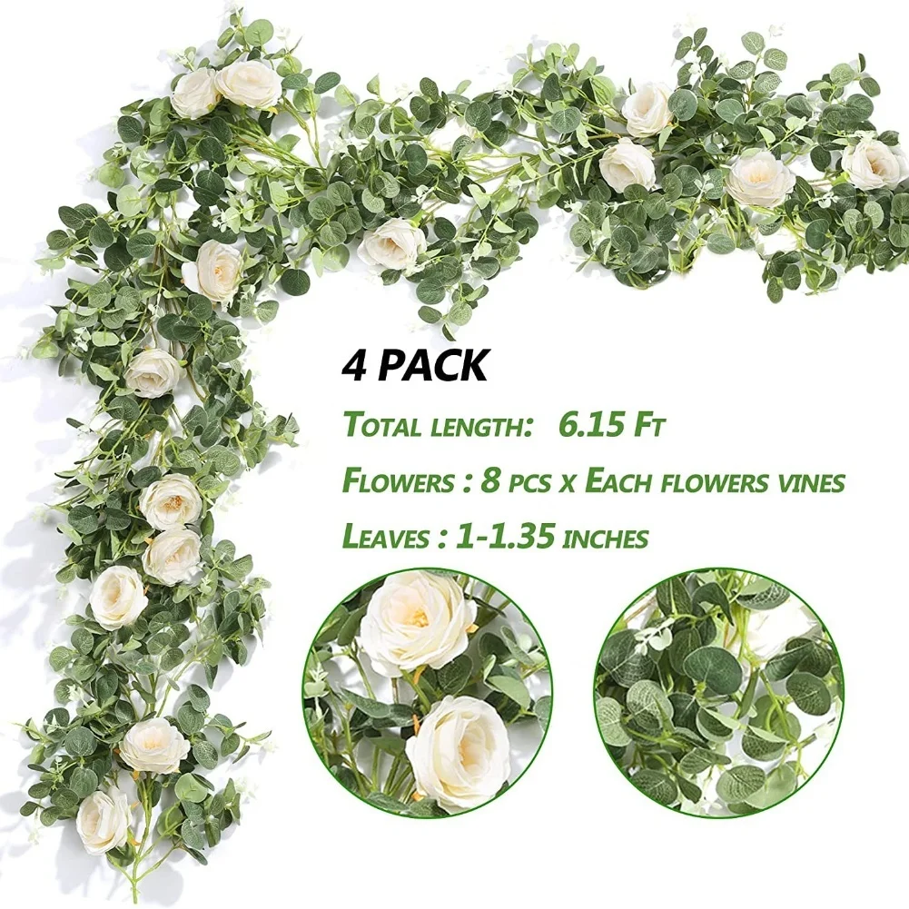 

Party Decorations Eucalyptus Flower Garland Artificial Flower Arrangements Artificial Eucalyptus Flower Garland
