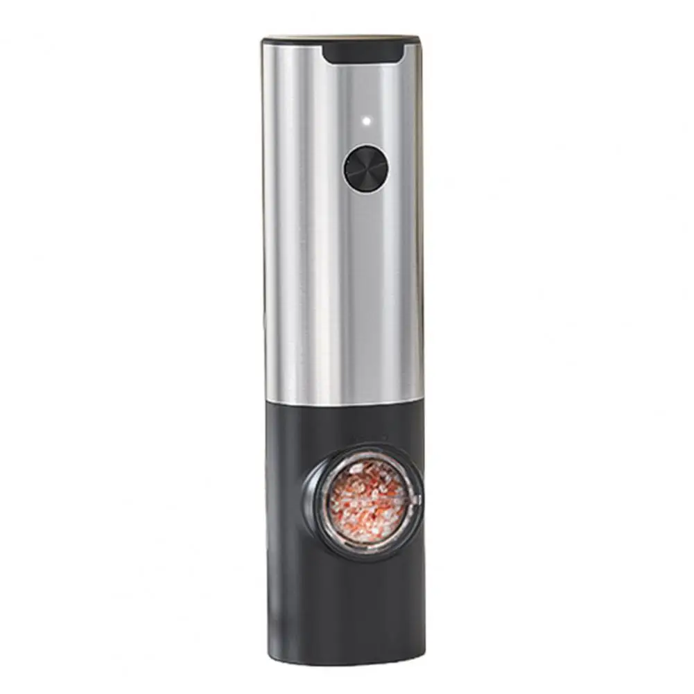 1 Set Helpful Pepper Grinder Easy to Clean Grind 500mAh Battery Electric Spice Herb Grinder with Rechargeable Base