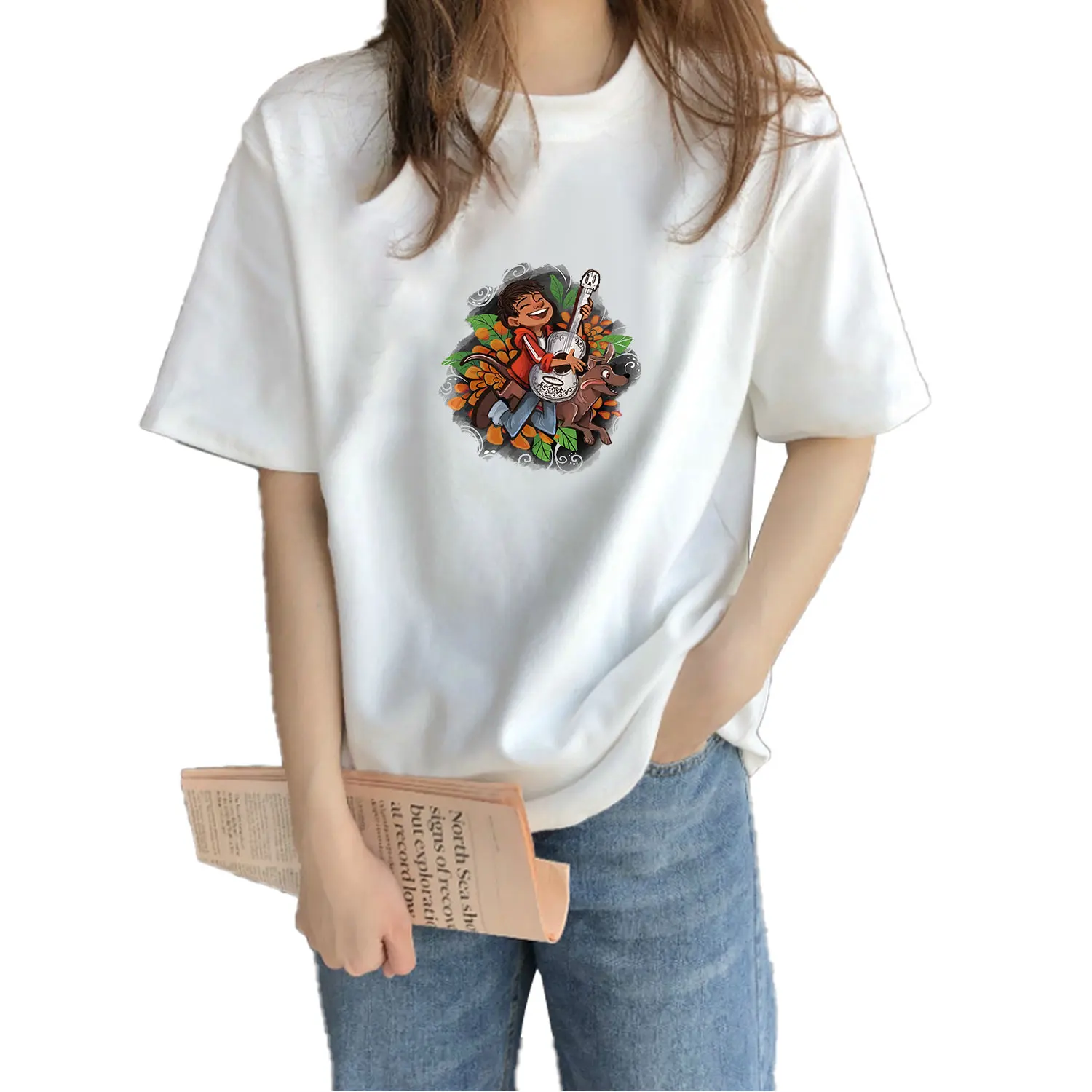 ملصقات نقل الحرارة لفيلم كوكو ميوزيك بوي جيتا، ملصقات نقل الحرارة لربط القميص للملابس #2