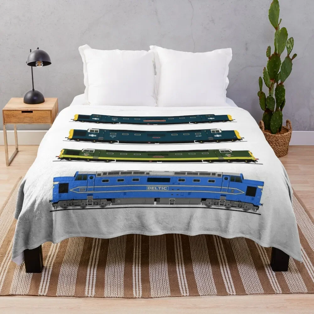 

DELTIC LOCOMOTIVES Throw Blanket Soft Breathable Blanket for Night Sleeping