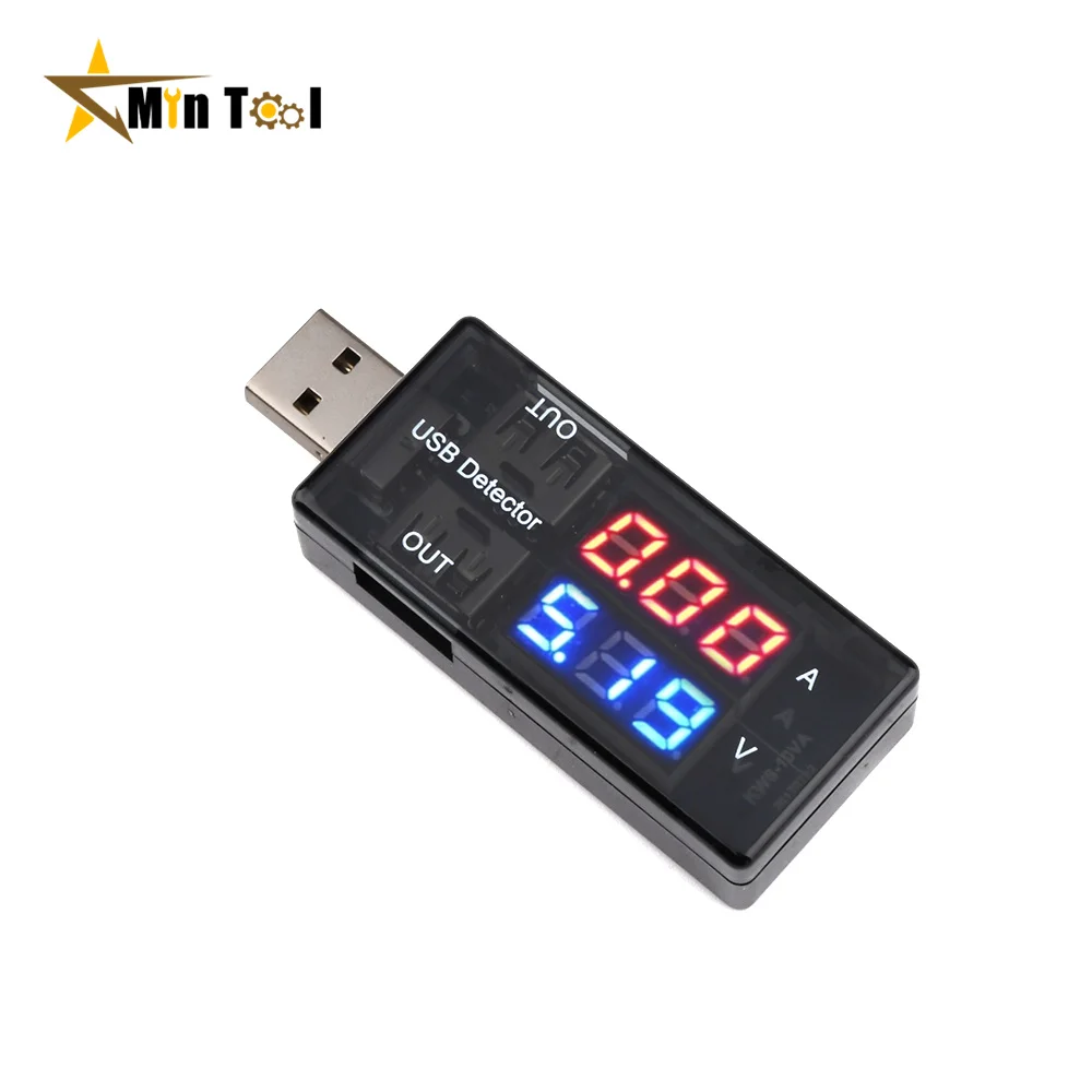 Red+Blue Dual USB Current Voltage Charging Detector Tester Battery Voltmeter Ammeter Charger Doctor Mobile Power Charging