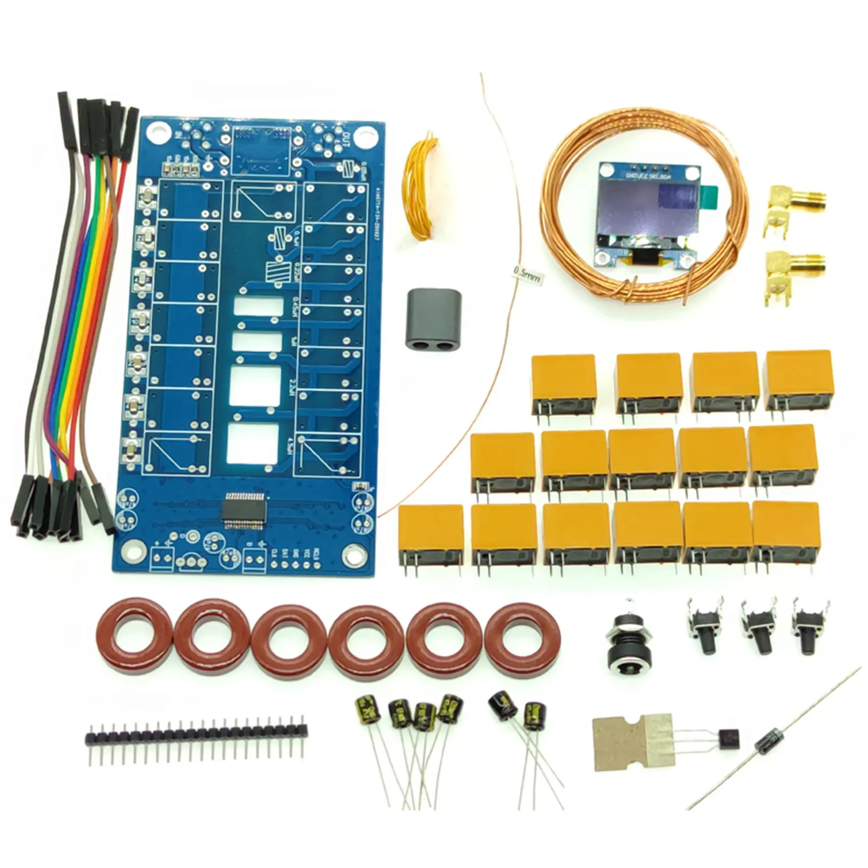 

ATU-100 DIY Kits 1.8-50MHz ATU-100Mini Automatic Antenna Tuner By N7DDC 7X7 + OLED, Firmware Programmed/ SMD