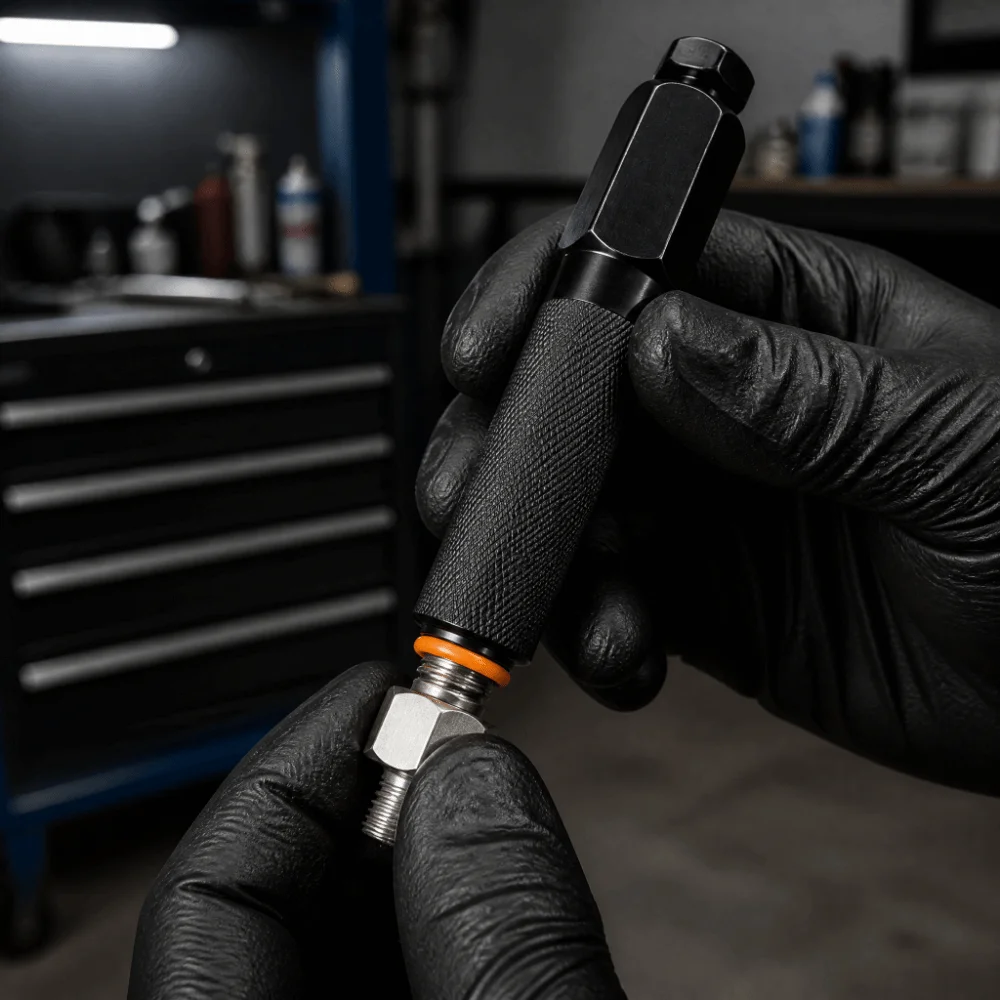 High-Pressure Grease Fitting Unclogging Tool Heavy-Duty Multiple Interchangeable Connectors High-Pressure Unclogging Tool