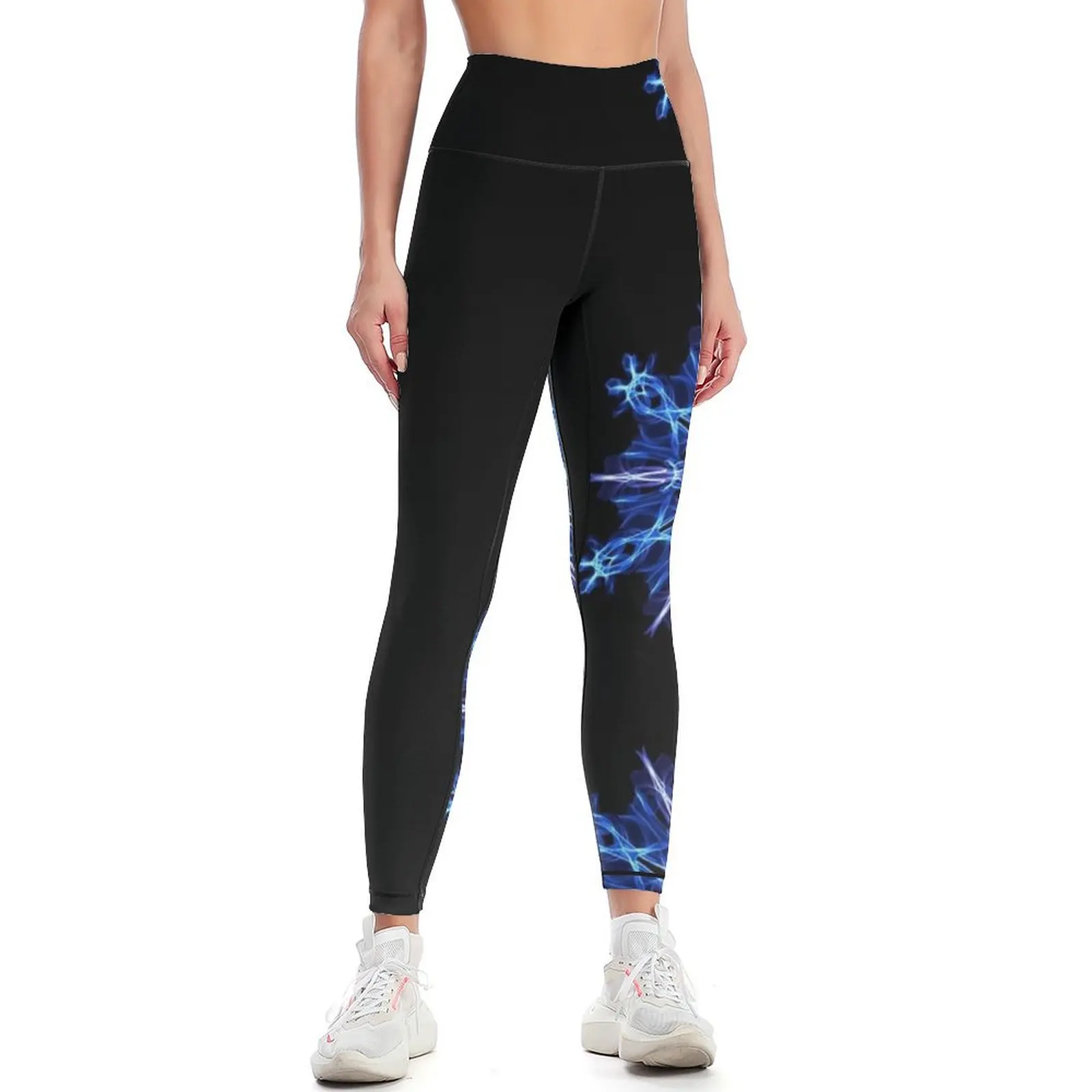 

Ice Blue Snowflake - Energy Mandala Leggings gym womans jogging pants Womens Leggings