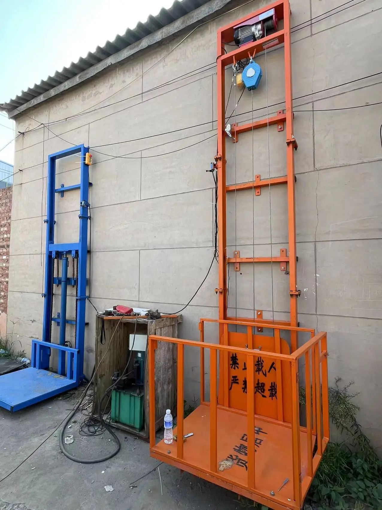 Safe Vertical Lifting Platform 220v 500kg Electric Cargo Lift