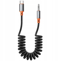 MCDODO CABLE USB C AUX ADAPTER TRANSITION MINI JACK 3.5 TO SAMSUNG SPIRAL DAC SPRING 2M