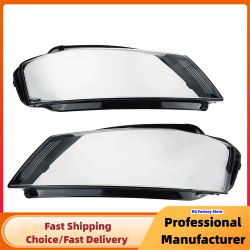 Imagen 2 del producto Cubierta de lente de faro delantero izquierdo/derecho para Audi A3 8P s-line S3 RS3 Facelift todos los modelos 2008-2012 carcasa de faro transparente