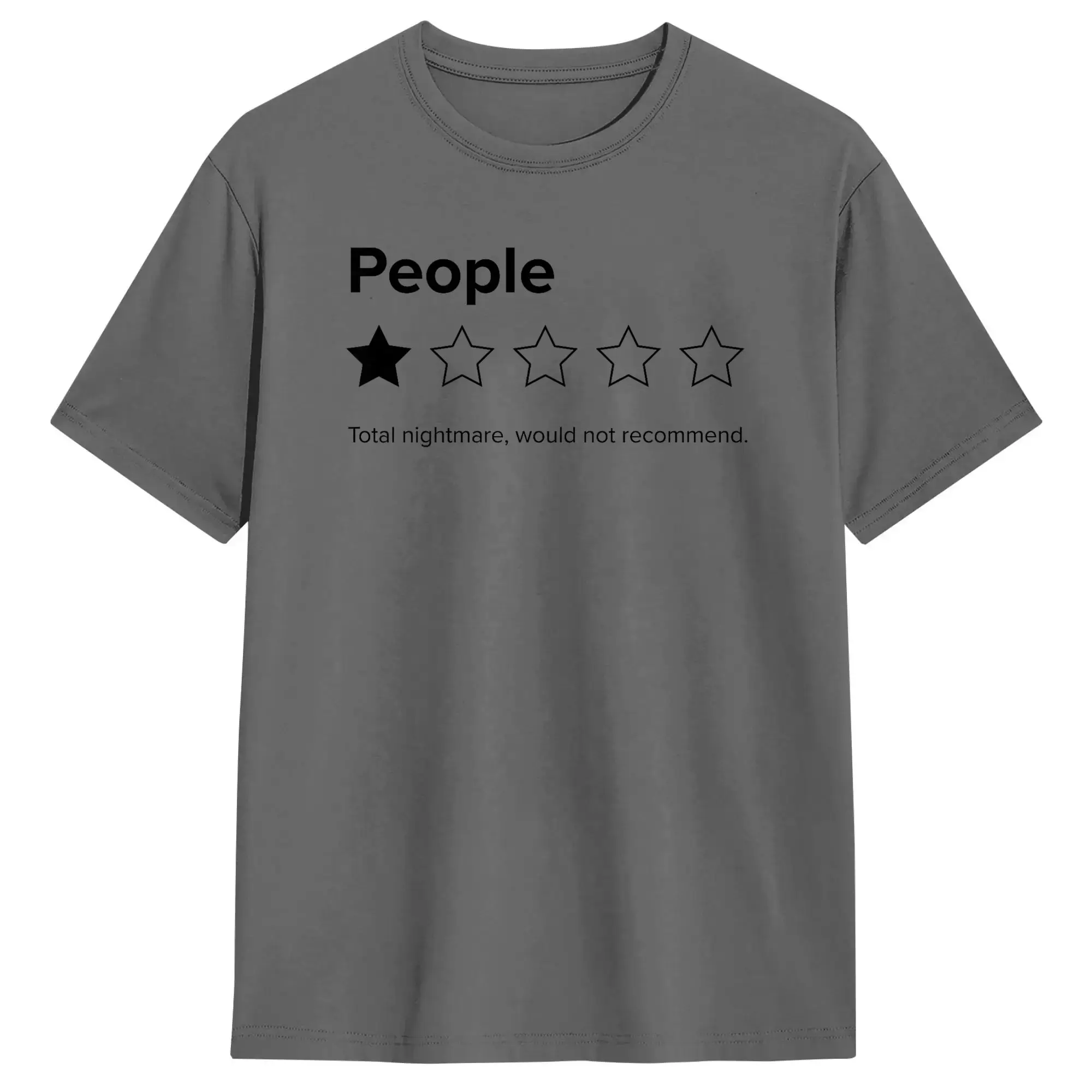 2026 Men's People One Star Total Nightmare Would Not Recommend T Shirts Cotton Clothing Short Sleeve Tee Shirt T-Shirt