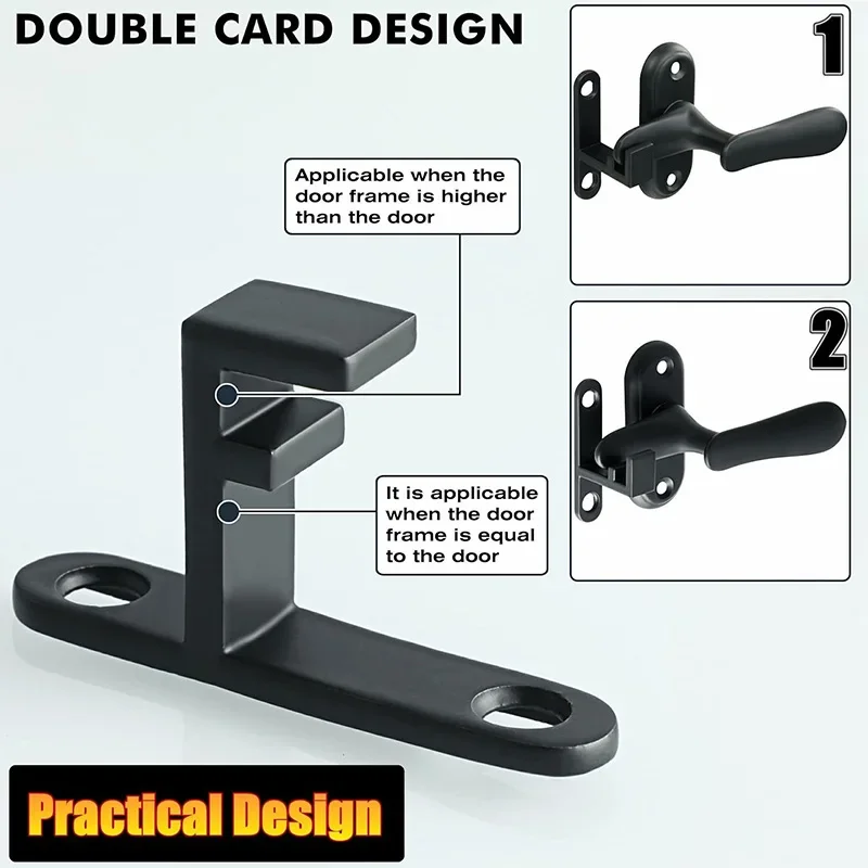 360 Degree Swinging Gate Latches Door Lock, SUS304 Stainless Steel Gate Hardware for Gate Sliding Door Cabinet Window Lock