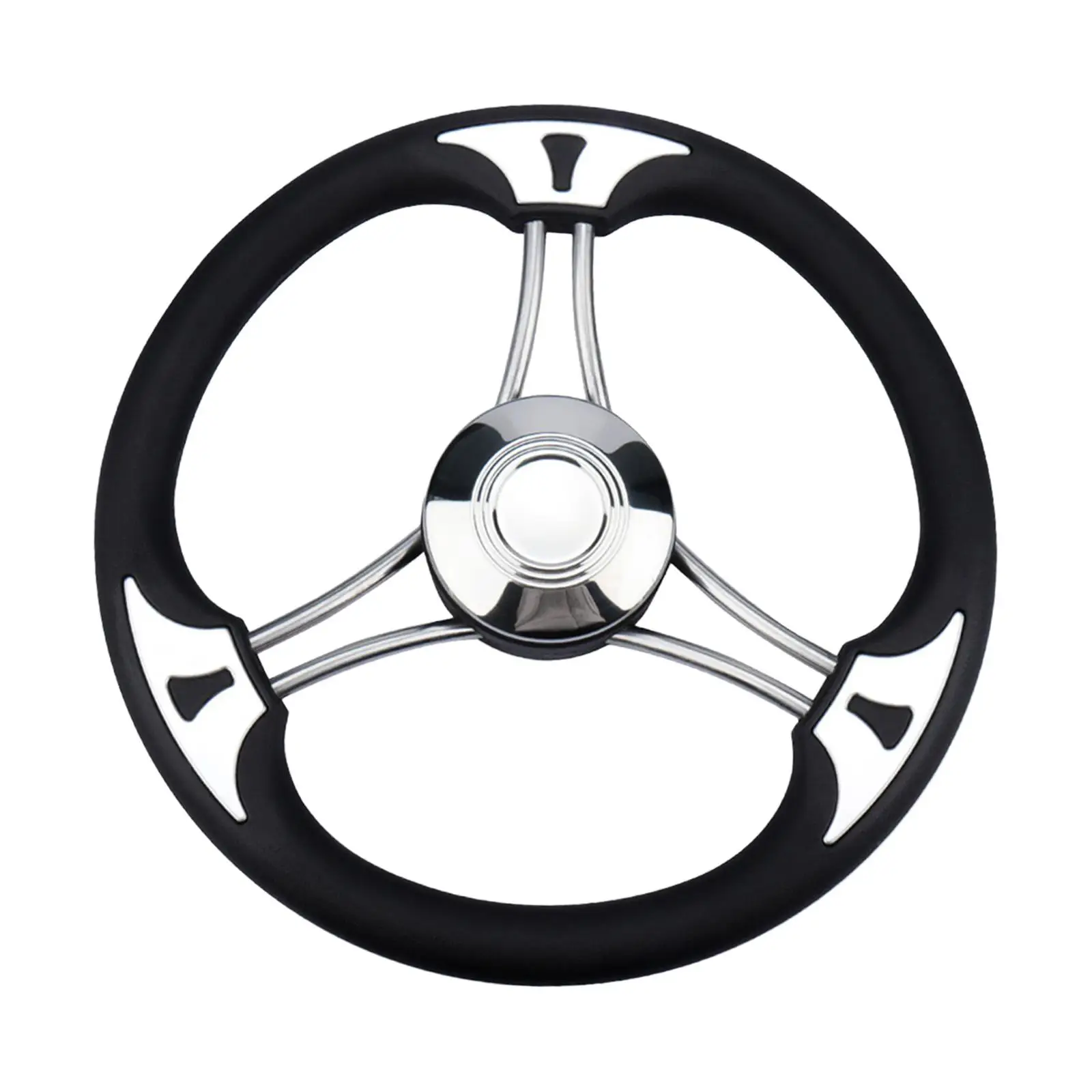 Steering Wheel Durable Non Slip Premium Stainless Steel Boat Accessories for Yacht Speedboat Marine Vessels Pontoon Boat