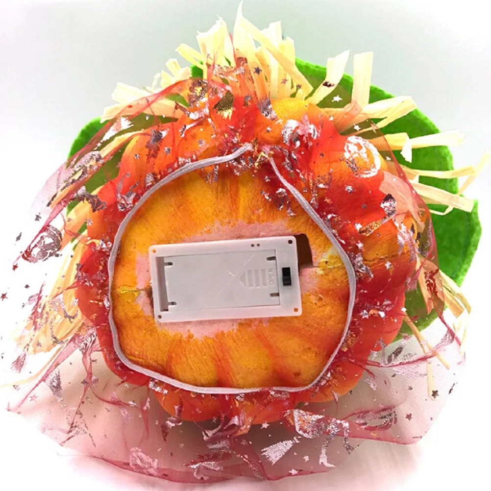 

Funny Pumpkin Lamp Halloween Decorative Jack-o-Lantern Props Sensor Sound Control Scary Eyes Glow Plastic Environmental Safe