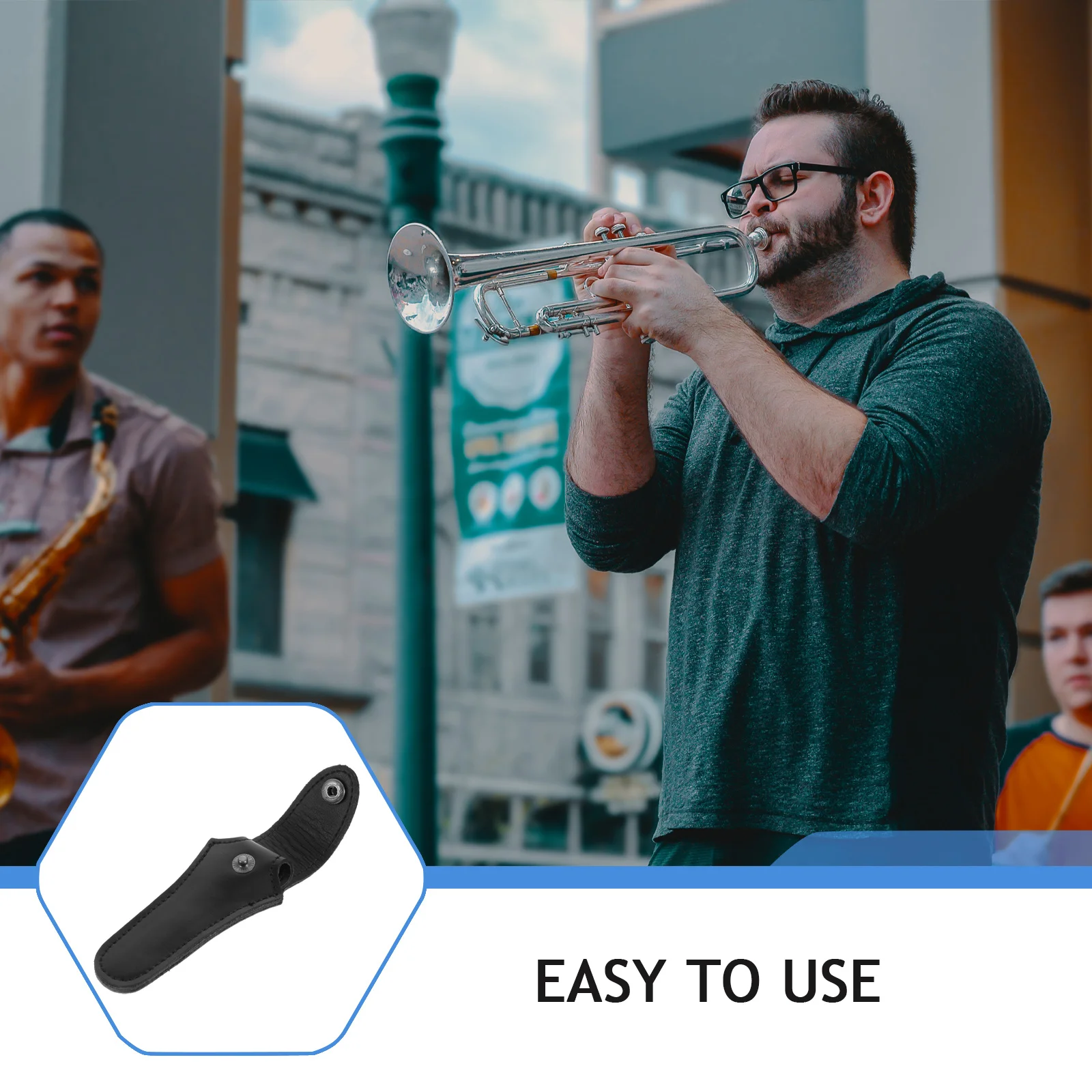 

Mouth Blowing Cover Trumpet Mouthpiece Case Protective Horn Bags Holder Compatible with Musical Instrument Protection