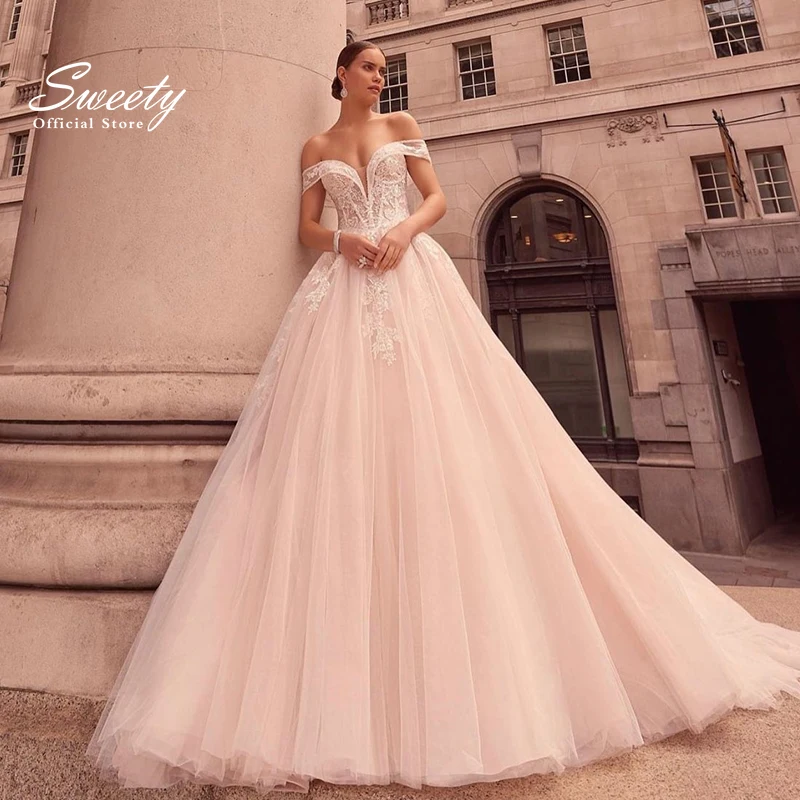 

Graceful Wedding Dress Organza With Embroidery Ballgown Boatneck Sleeveless Bridedress Button Customized Robe De Marie Appliques