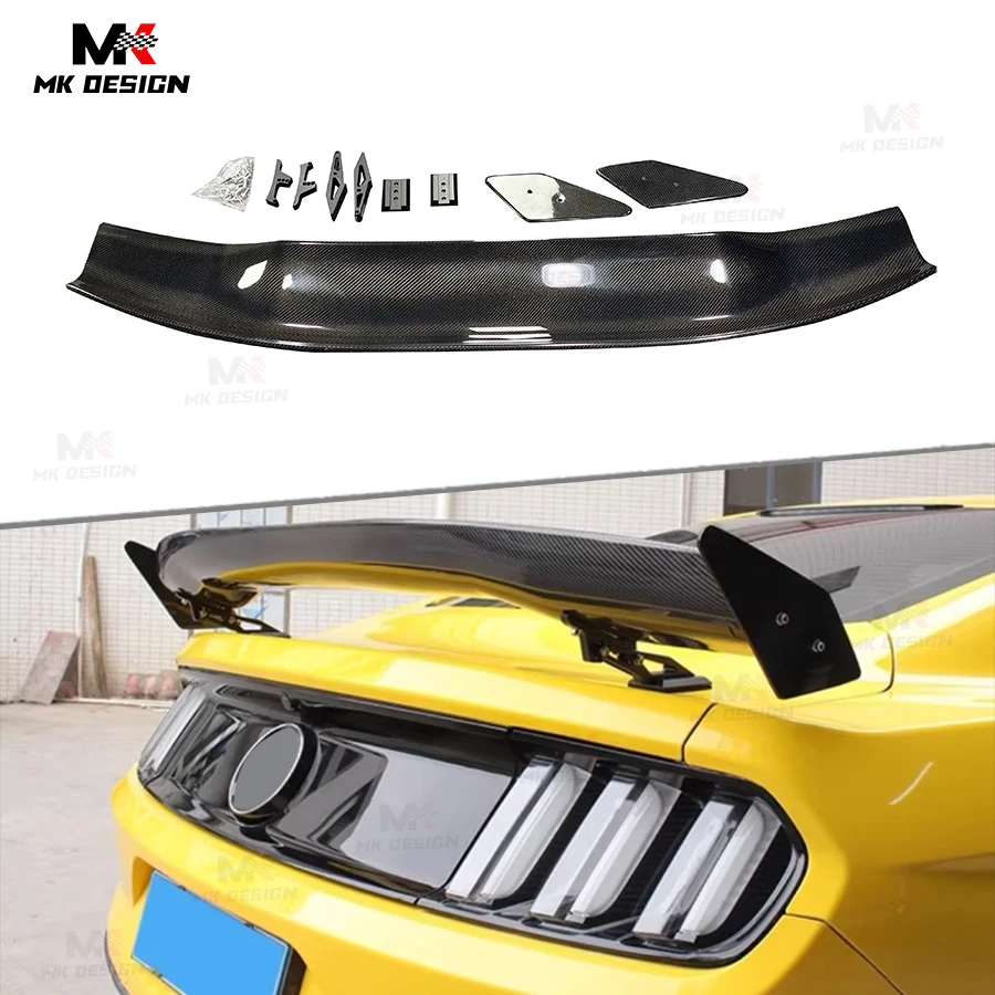 

Carbon Fiber APR Style Rear Spoiler Wing for Ford Mustang 2015-2017 Rear Trunk Lip Wing Spoiler Body Kits