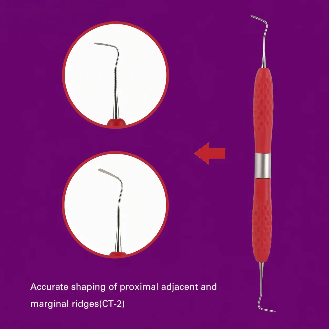 Dental Composite Resin Filling Instrument Aesthetic Restoration Knife Spatula Placement Filler Silicone Handle Clinic
