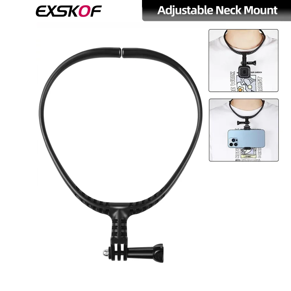 For GoPro Neck Mount Mount Cycling Mount For GoPro Hero 13 12 11 10 Insta360 X4 X3 DJI OSMO Action 4 3 Action Camera Accessories