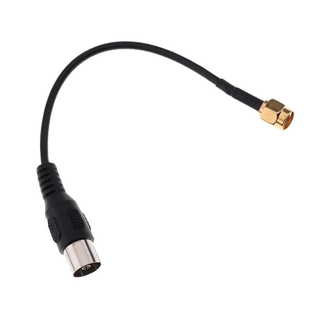 Jumper Pigtail Cable IEC DVB-T TV PAL Female to SMA Male ABS High Performance for Home TV Application
