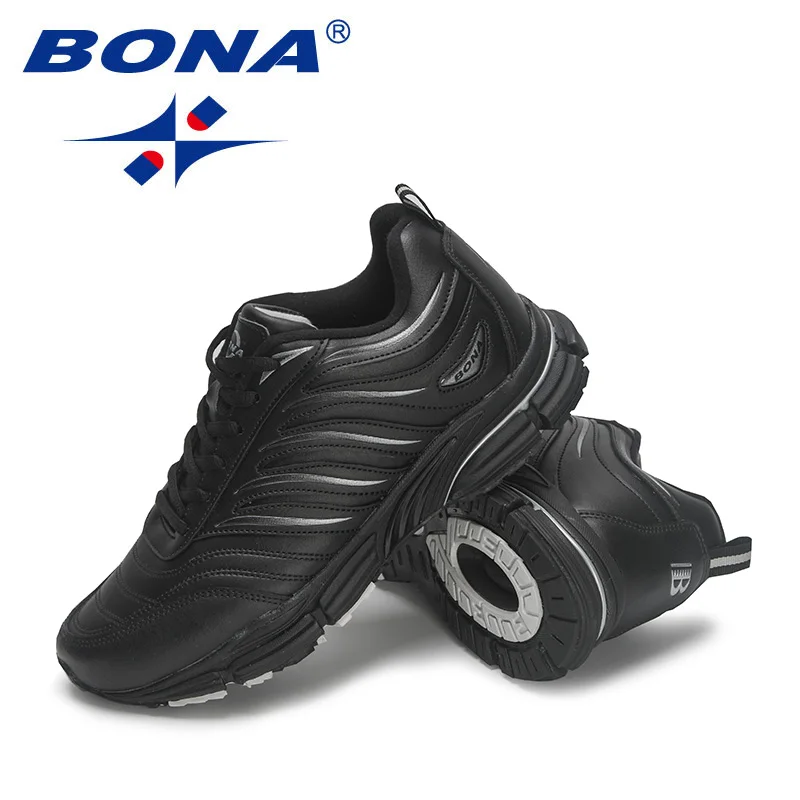 BONA New Arrival Classics Style Men  Lace Up Sport Shoes Men Outdoor Jogging Walking Athletic Shoes Male Fo  Running Shoesr  Ret