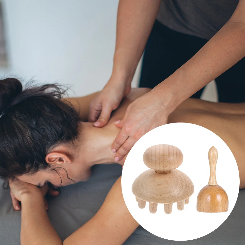 

Wooden Cupping Massager Handheld Beech Foot Bath Spa Multi Functional Therapy Tool Comb ergonomic comfortable promotes blood