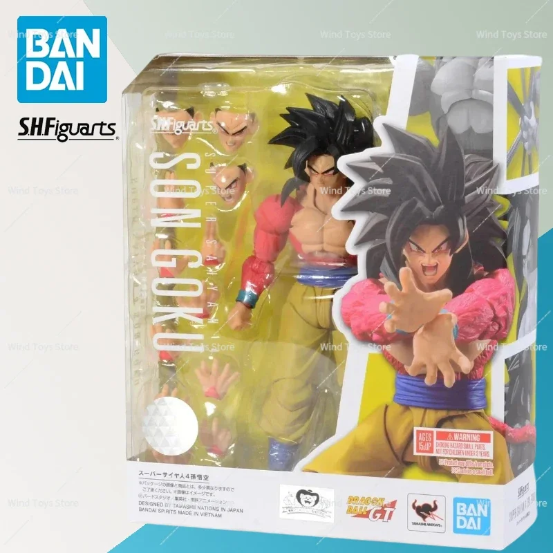 Original Dragon Ball Z SHF SH Figuarts Super Saiyan 4 DBZ SSJ4 Son Goku