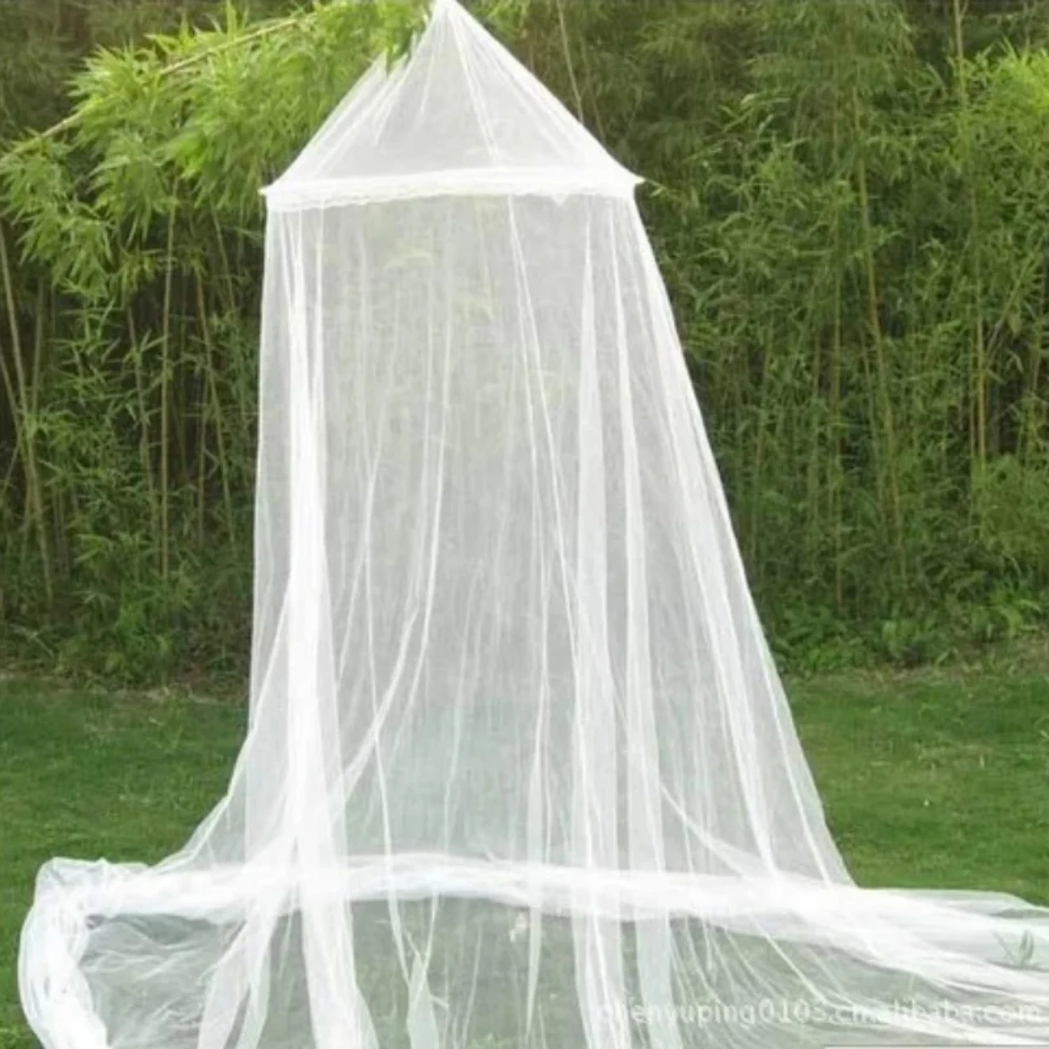 Elegant Summer Dome Mosquito Net - Double Bed Polyester Mesh Fabric - 4 Colors Available - Hanging Decor for Bedroom, Baby, and 