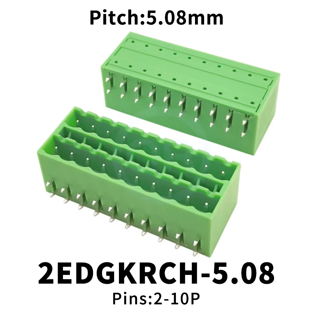 (1 Pcs) KF 2EDGKRCH 5.08mm Dual-Row Pluggable Terminal Block JM 15EDGKRCH 5.08 Compact Flat Terminal Connector KF2EDGKRCH 5.08