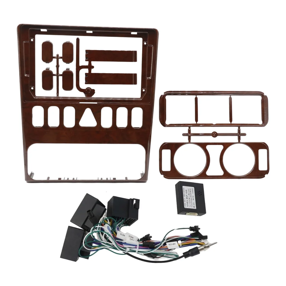 9 Inch Android Radio Fascia Frame Panel Kit With Canbus Box Adapter For Benz E-Class W210 S210 1994-2003 Car Dash Fitting Panel