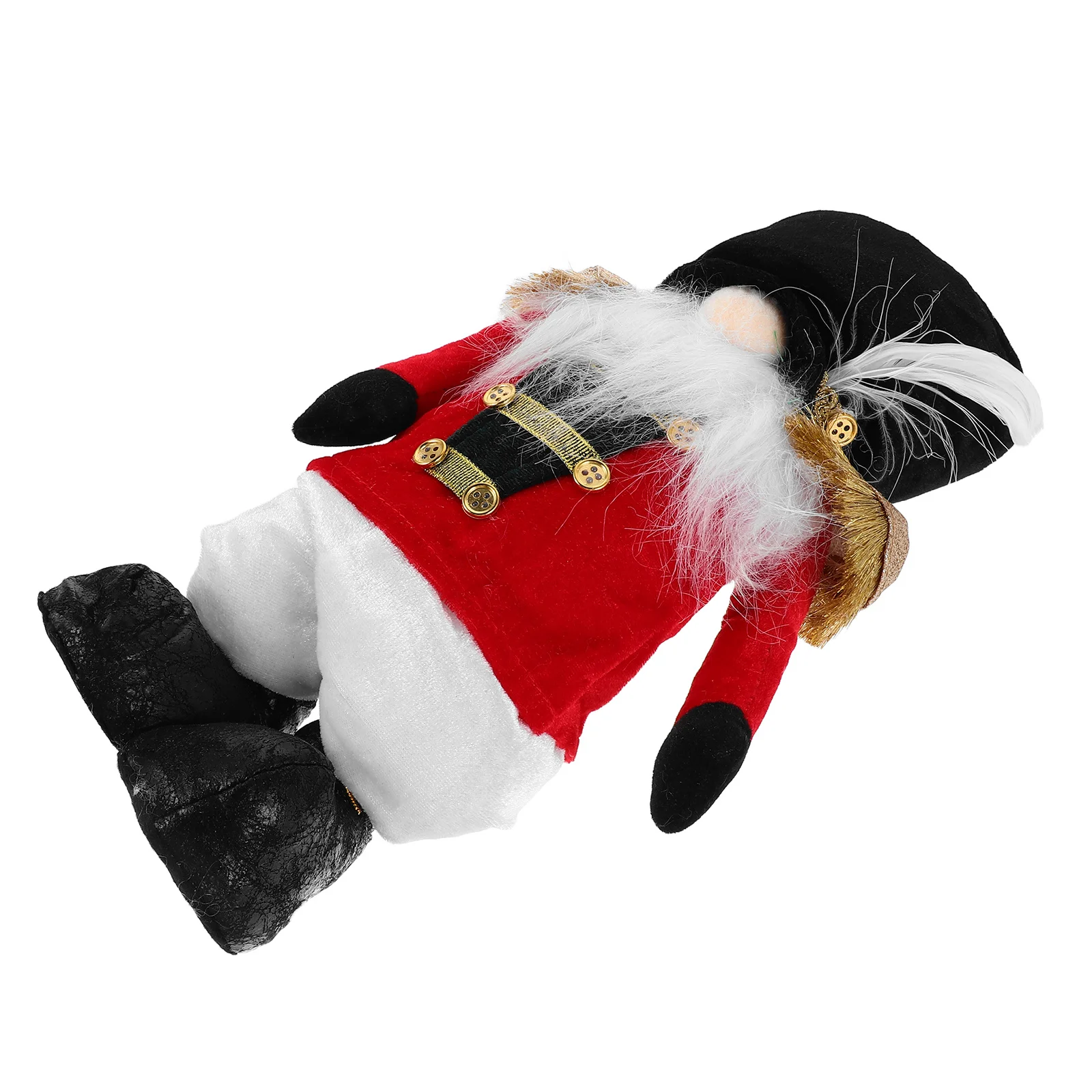 

Faceless Nutcracker Soldier Stretchable Standing Ornament Christmas Table Decoration Holiday Festive Display Nutcracker Soldier