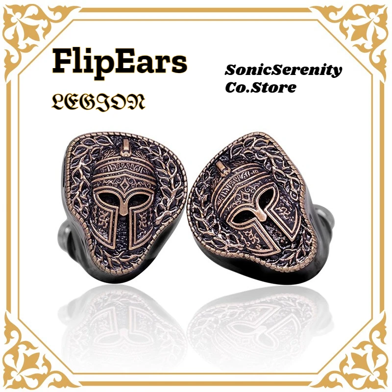 FlipEars Legion In-ear HI-FI wired Headphones Electrostatic Bone conduction Dynamic Driver Hybrid Arsenal weapons series