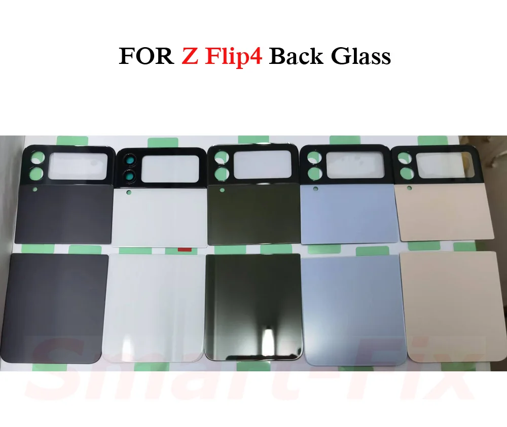 OEM Replacement Back cover Glass Case For SAM-Z Flip 5/Z Flip 4/Z Flip 3 Rear Glass Battery Cover+Camera Cover Lens+Adhesive