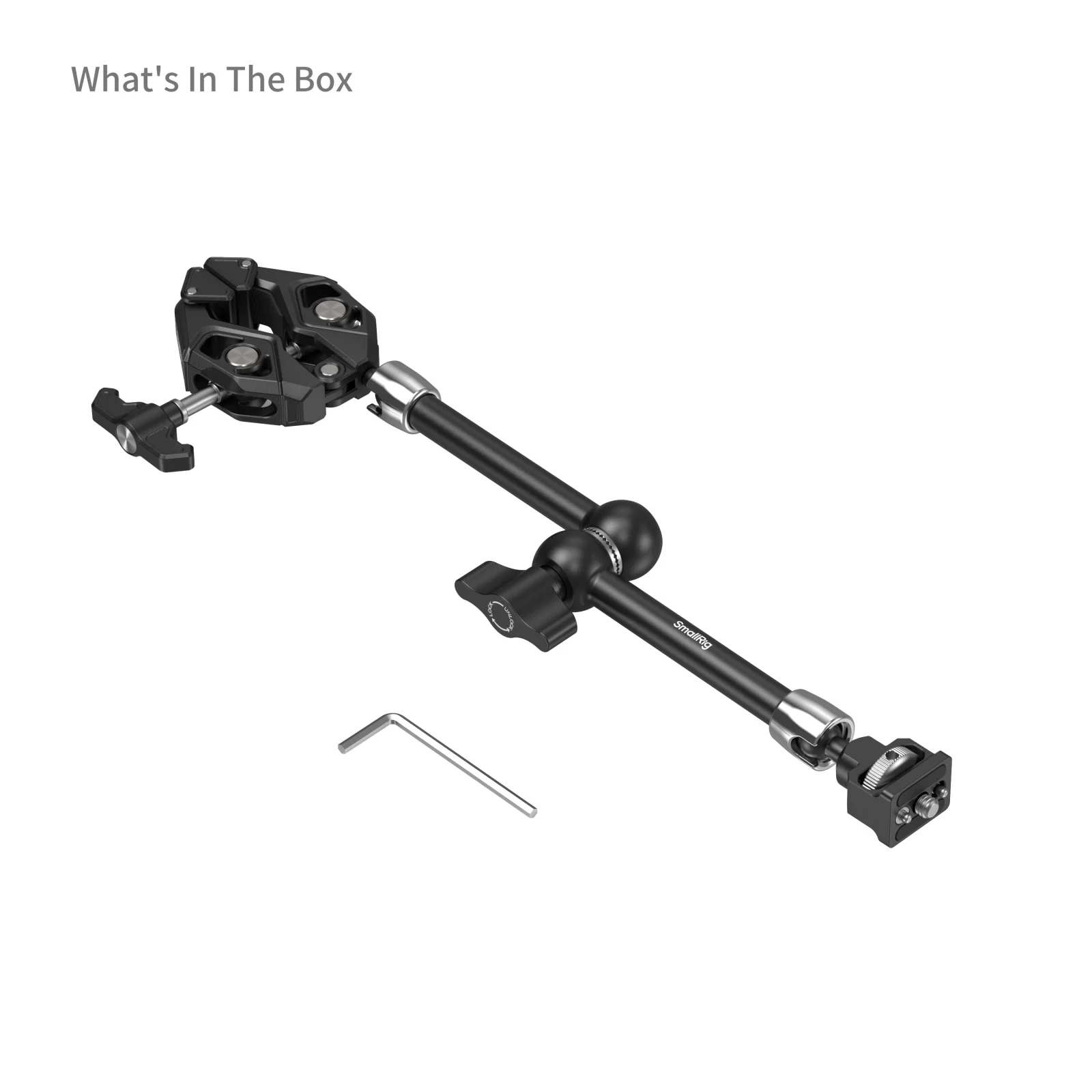 SmallRig aluminium krabvormige klem met 1/4"-20 schroefdraadgaten en 1/4"-20 lokalisatiegaten voor Gopro/Action Camera Monitor -5319