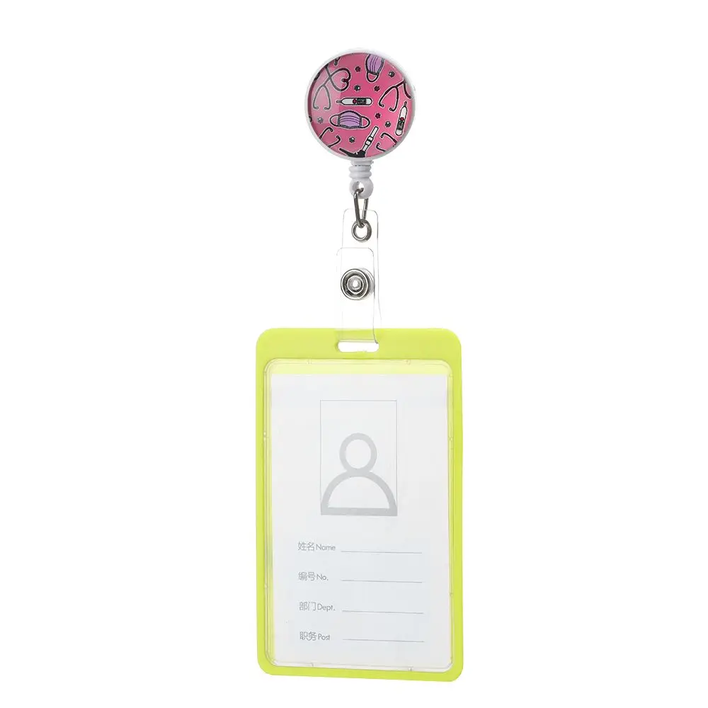 Unisex Work Name Tag 7 Styles Doctors Practitioner ID Name Swivel Clip Cute Nurses Retractable Badge Reel Holder for Nurse