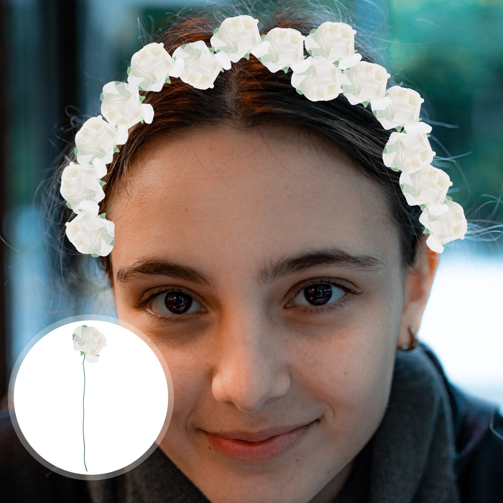 

144Pcs Simulated Rose Artificial Flower Paper Rose Bouquet Wedding Party Home Decoration Paper Roses Artificial Flower