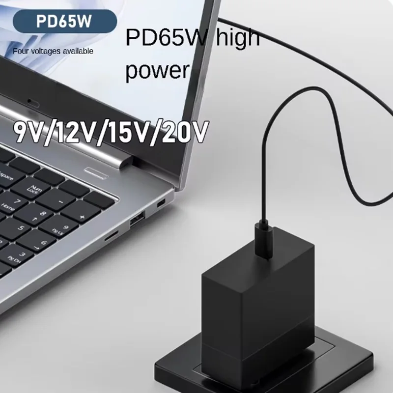 9V/12V/15V/20V 3A charging TYPE-C to DC cable adapter TYPE C public to DC 5521 public PD deception line charge conversion cable