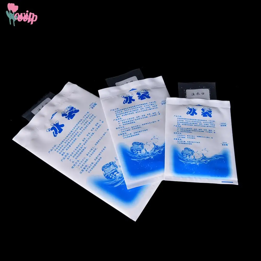 5Pcs Instant Cold Ice Pack For Cooling Therapy Emergency Food Storage Massage Tool 100ml,200ml,400ml