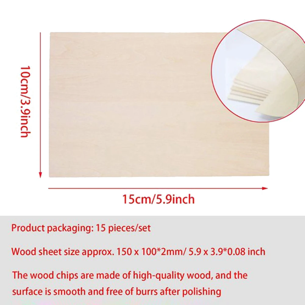 B23B 10 Pack Unfinished Wood Sheets,Balsa Wood Thin Wood Board for House Aircraft Ship Boat Arts and Crafts,DIY Ornaments