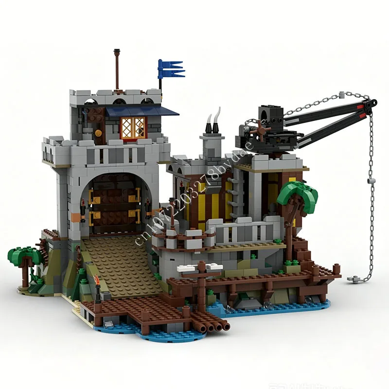 2554PCS MOC Poor Man's Point Ship Building Blocks Set Terrible Boat Brick Toys For Adultsren Halloween Birthday Gifts Adult Gift