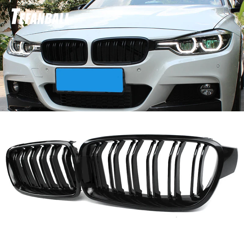 High Quality ABS Car Styling Front Kidney Grille Dual Slat Grille For BMW F30 F31 F35 2012-2018 320i 325i 328i Auto Accessories