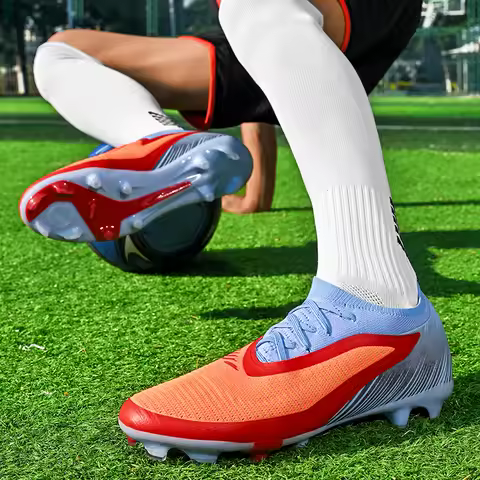 Men's Soccer Shoes Grass Training Football Boots Sports Society Soccer Cleats Non-slip Football Field Boot Crampons De Football